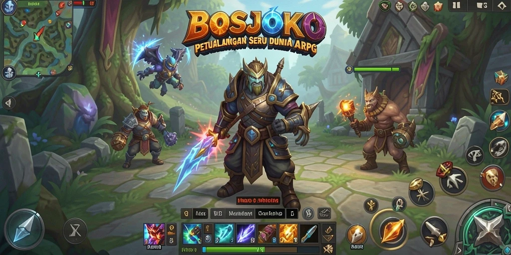 Gameplay seru dan aksi mendebarkan di BOSJOKO.