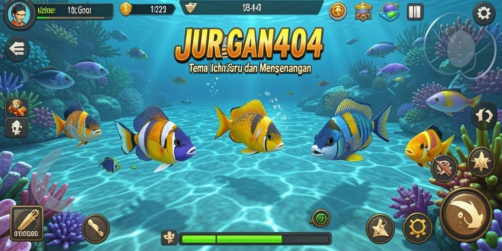 Tampilan gameplay JURAGAN404 yang seru dan penuh warna.