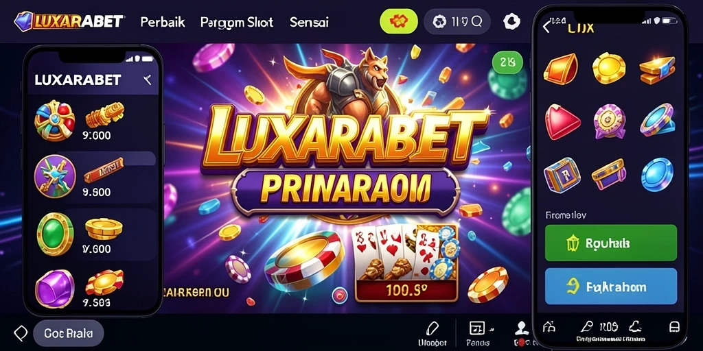 Tampilan gameplay menarik dalam aplikasi LUXARABET Slot.