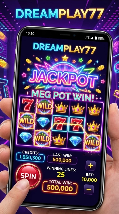 Tampilan antarmuka aplikasi dreamplay77 yang ramah pengguna.
